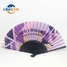 wholesale cheap bamboo silk hand holding fan for sale